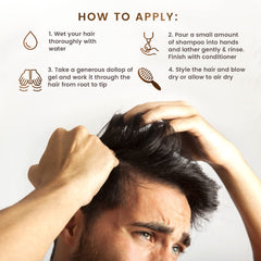 Utilisation quotidienne facile avec Max Green Alchemy Scalp Rescue Gel pour dompter les frisottis.