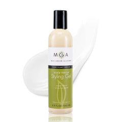 Max Green Alchemy Scalp Rescue Gel en bouteille, coiffage naturel et contrôle du volume.