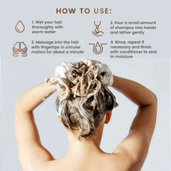 Formule bio MGA Shampoing végan pour cheveux sains et forts.