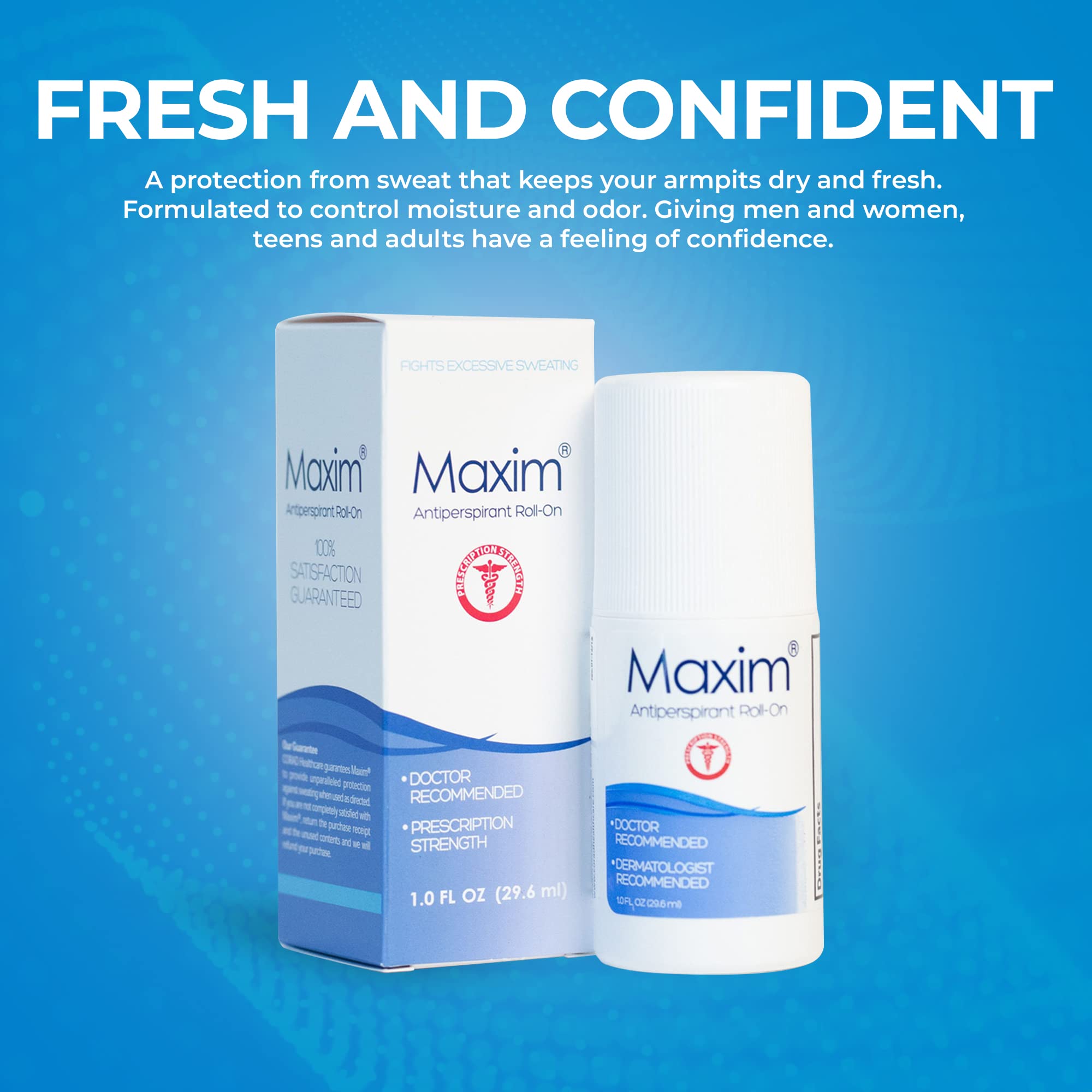 MAXIM applicateur doux et rapide pour une utilisation quotidienne sans effort.
