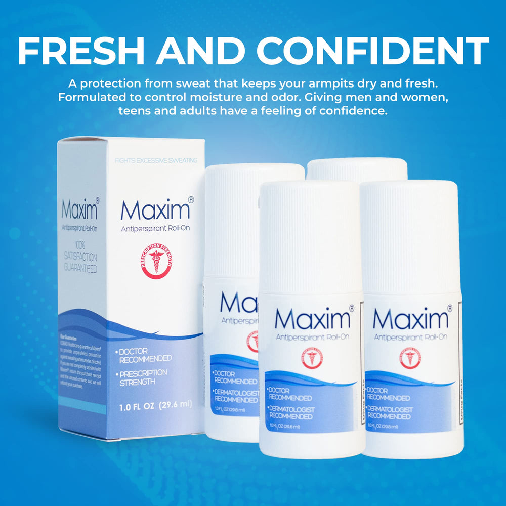 MAXIM déodorant antitranspirant, application nocturne pour peau sèche