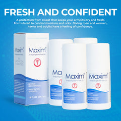MAXIM déodorant antitranspirant, application nocturne pour peau sèche