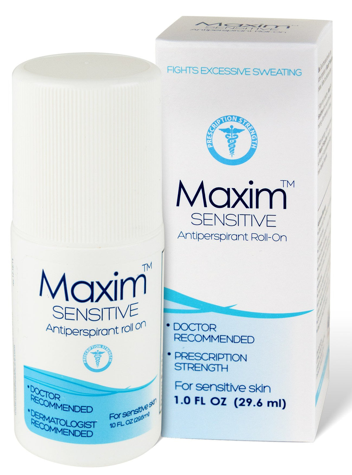 MAXIM Sensitive roll-on bottle offers clinical-strength protection for sensitive skin