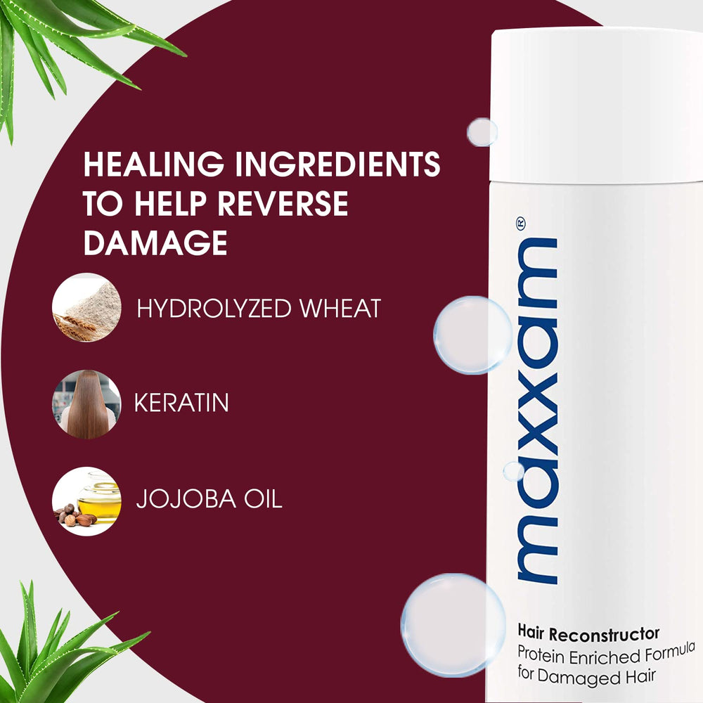 Maxxam application sur cheveux – démêlage facilité après shampoing.