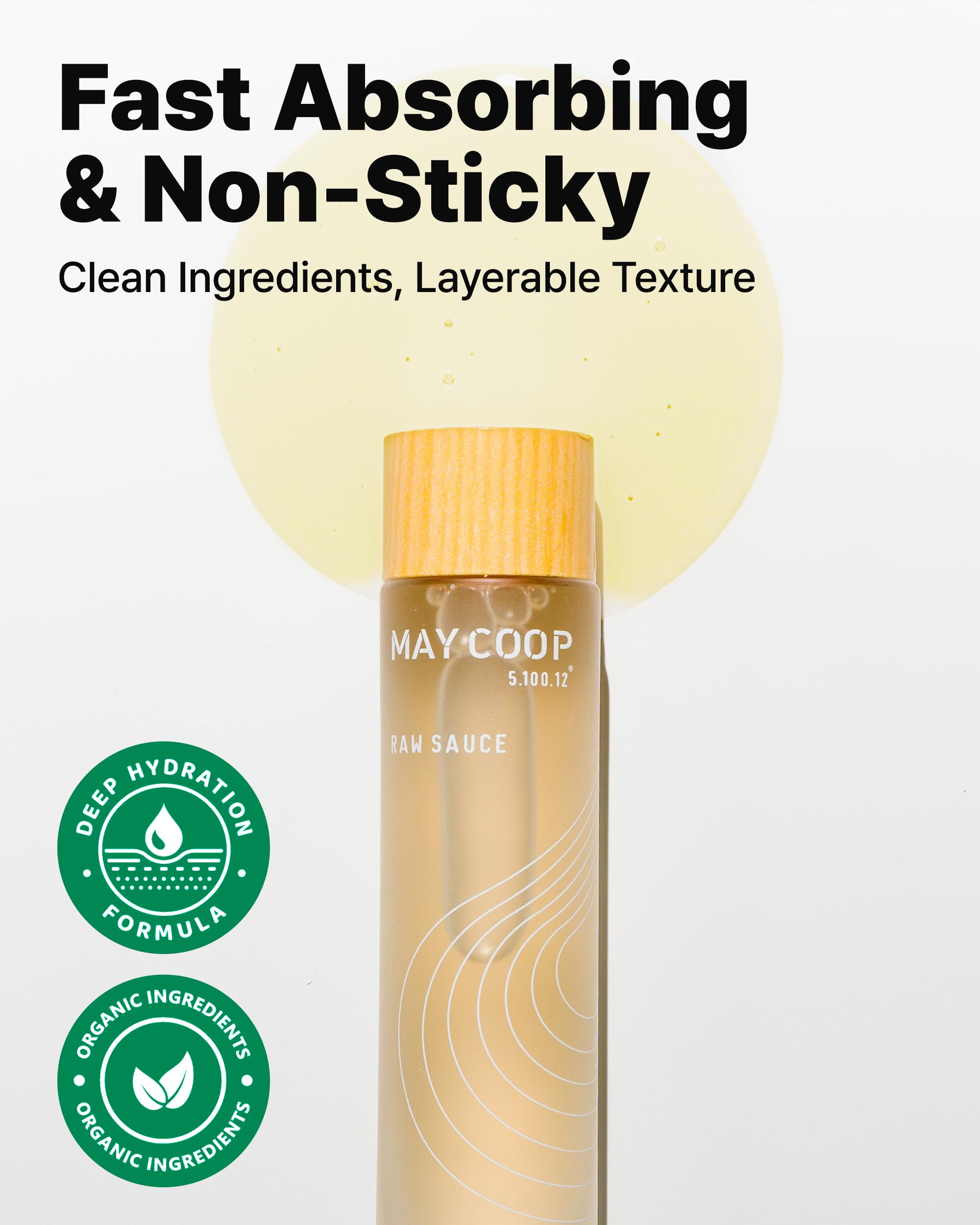 May Coop Toner: etiquette-packaging reflète le design premium et l'emballage soigné.