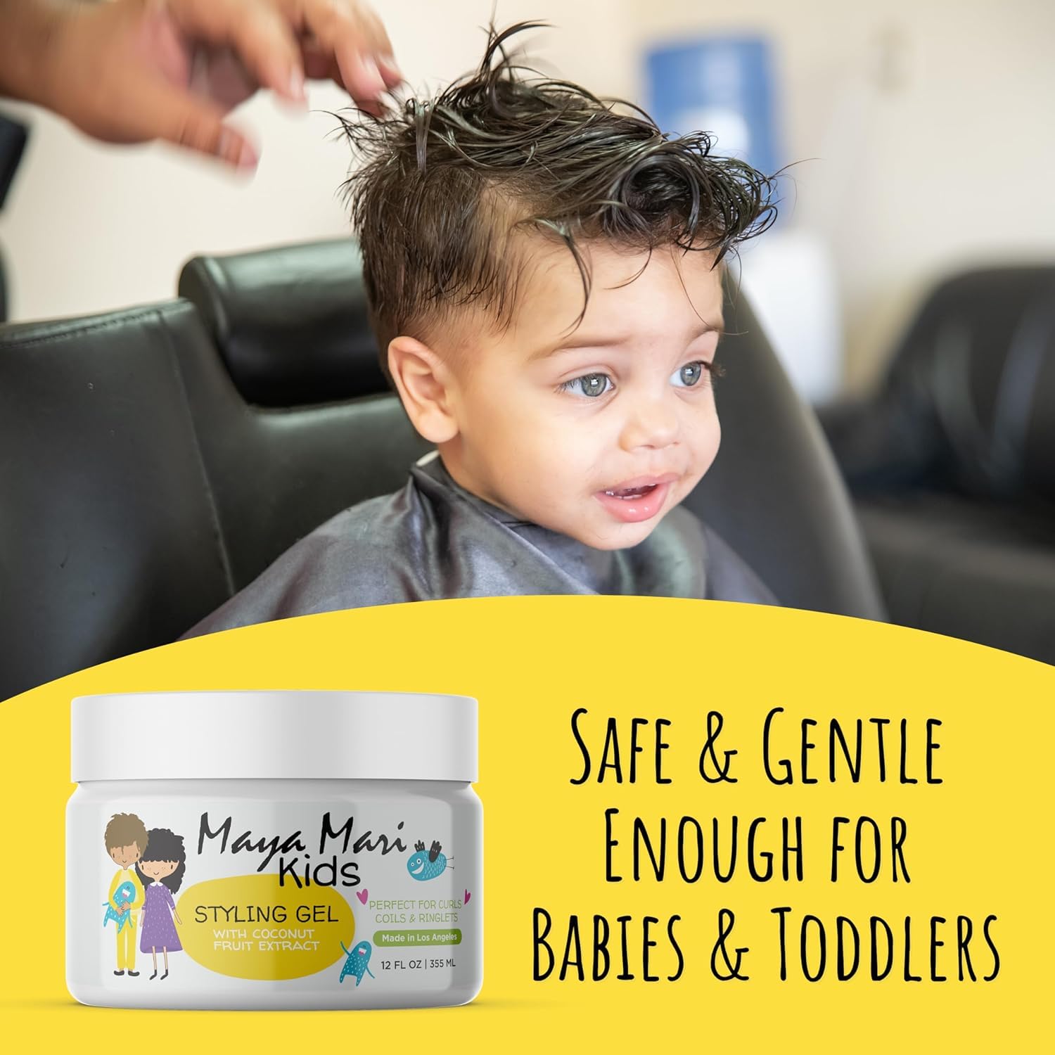 Gel coiffant MAYA MARI, tenue légère pour texture naturelle.