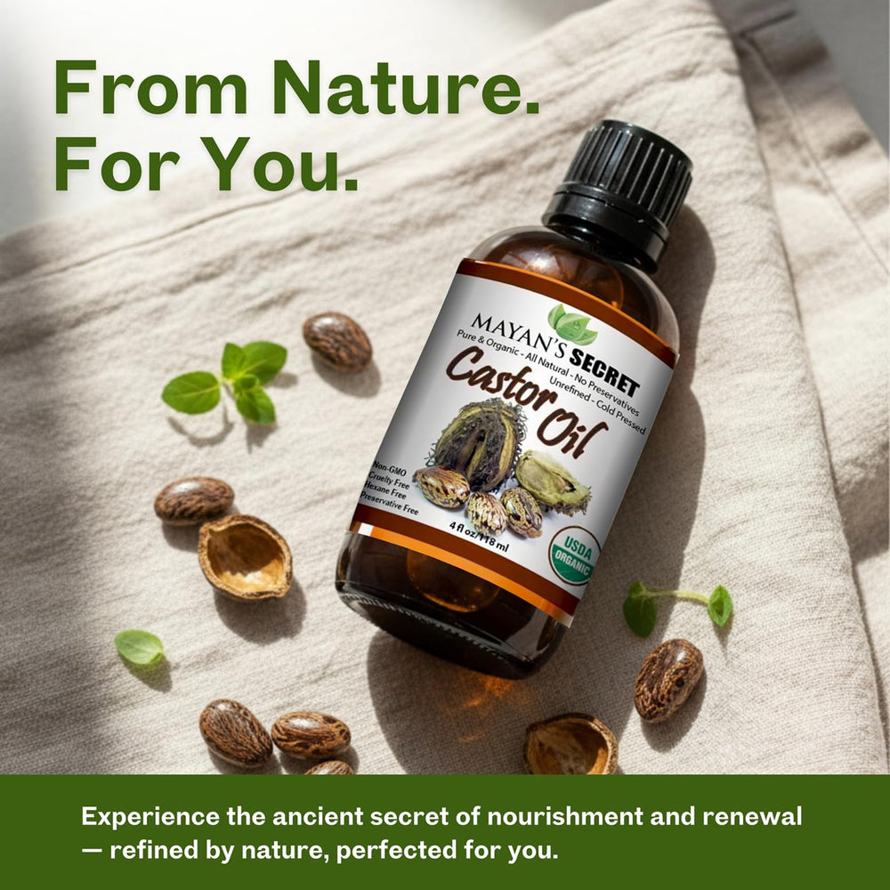 Huile de ricin riche en vitamine E et acides gras par Mayan's Secret
