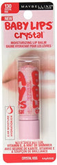 Maybelline Baby Lips Crystal Balm montre une teinte légère et brillance.