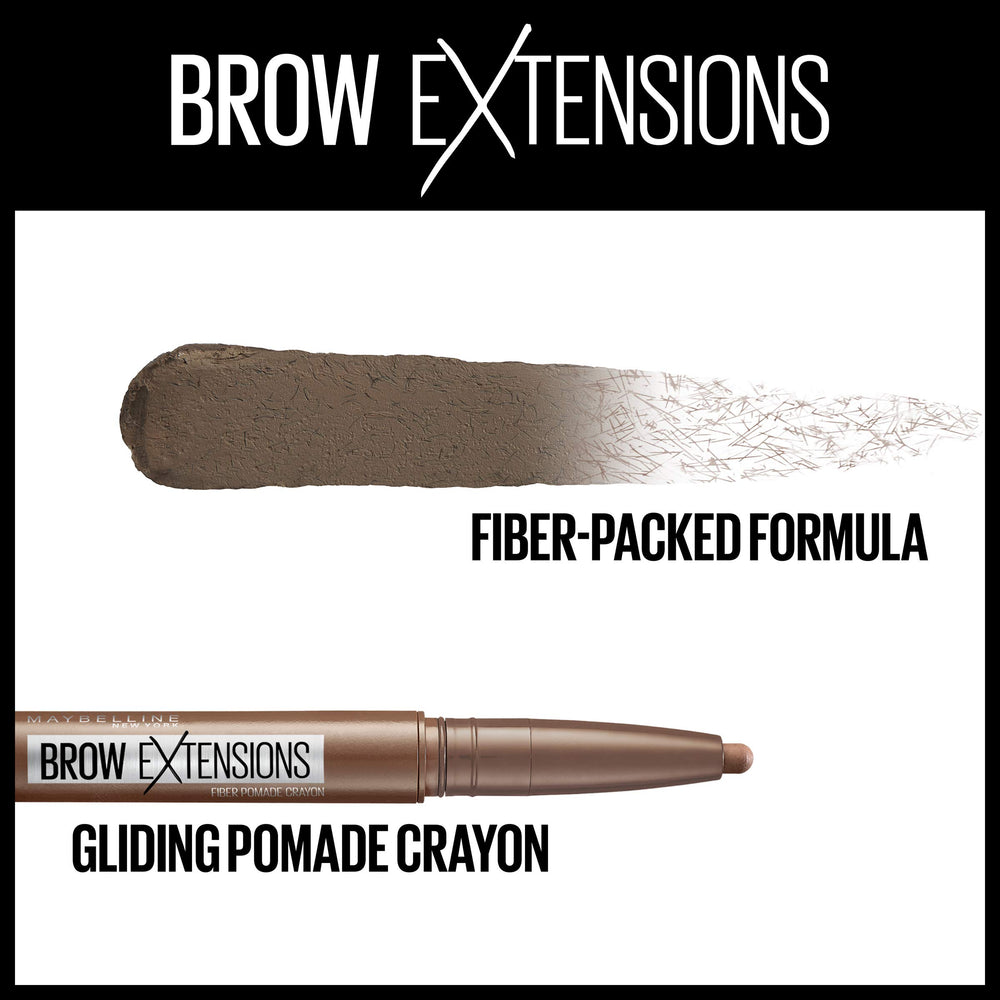 Maybelline Brow Extensions, application rapide et propre pour sourcils définis.