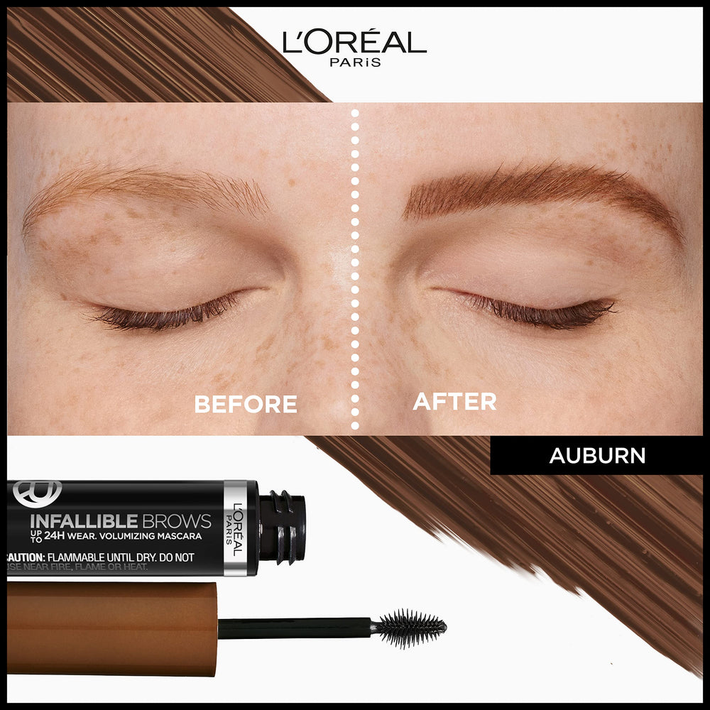 Maybelline Brow Mascara, brosse 3D micro-grip saisissant chaque poil.