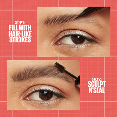 Maybelline Build-A-Brow sealing gel provides clear hold for brows that stay in place.