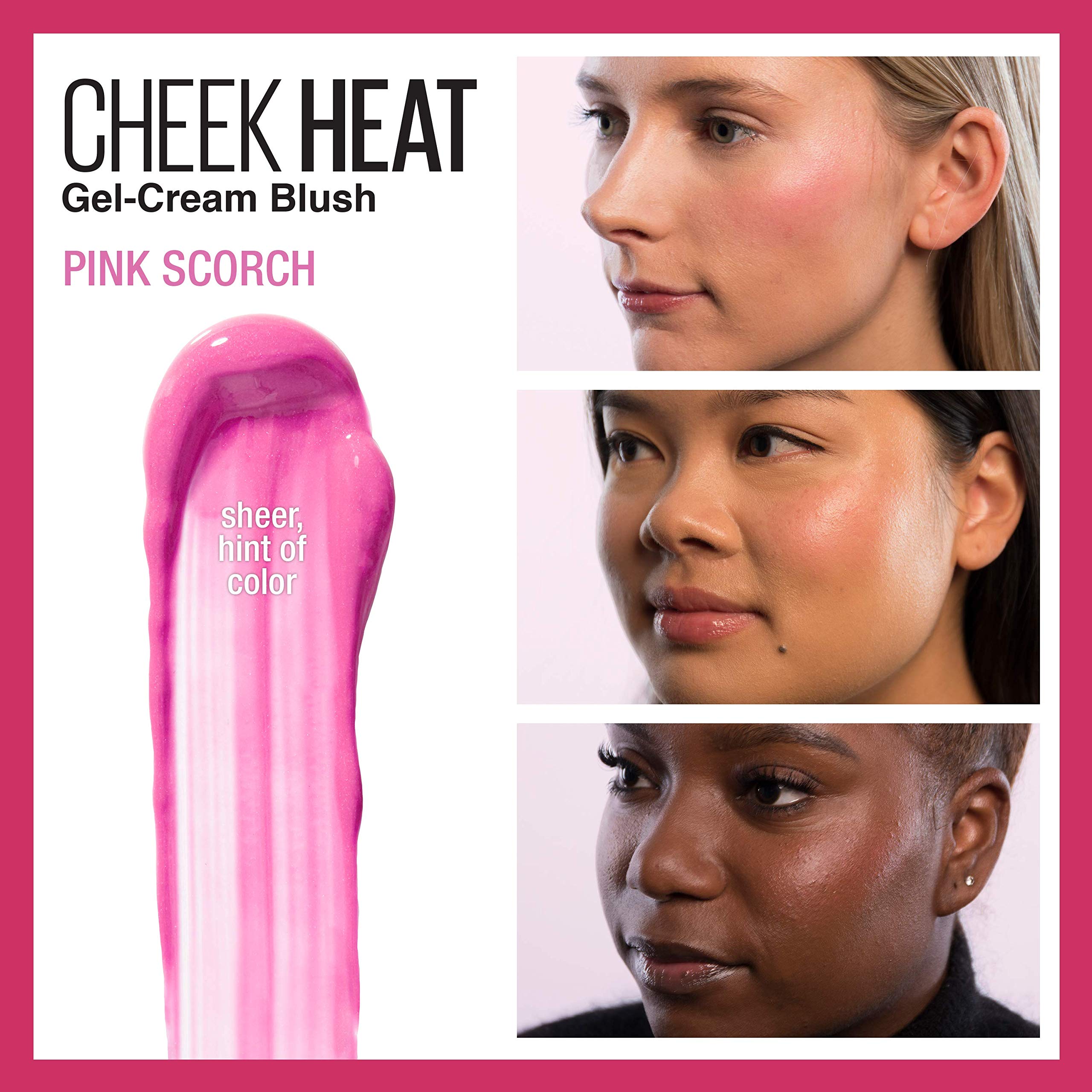 Maybelline Cheek Heat permet une application facile et une teinte modulable pour un flush subtil.