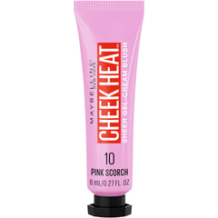 Maybelline Cheek Heat offre une texture gel-creme legere sur peau pour un eclat naturel.
