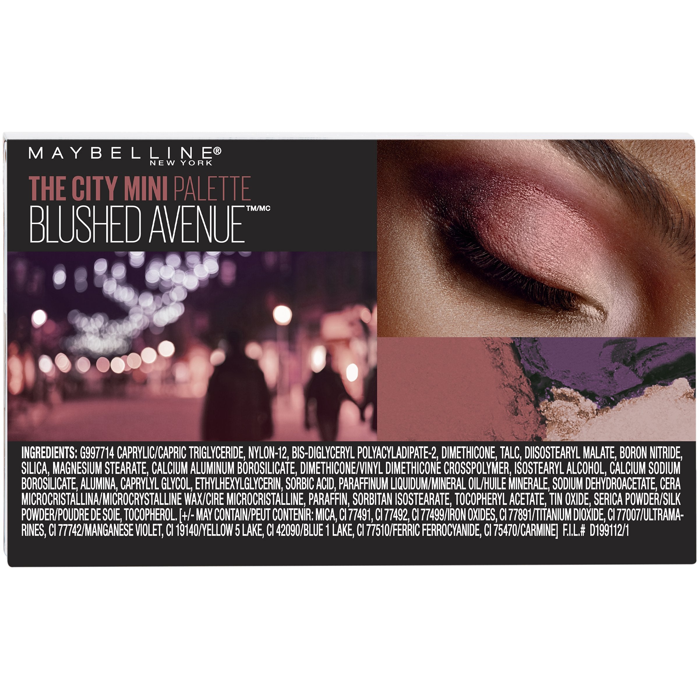 Maybelline City Mini Blushed Avenue — pigmentation intense pour un effet couture sans effort.
