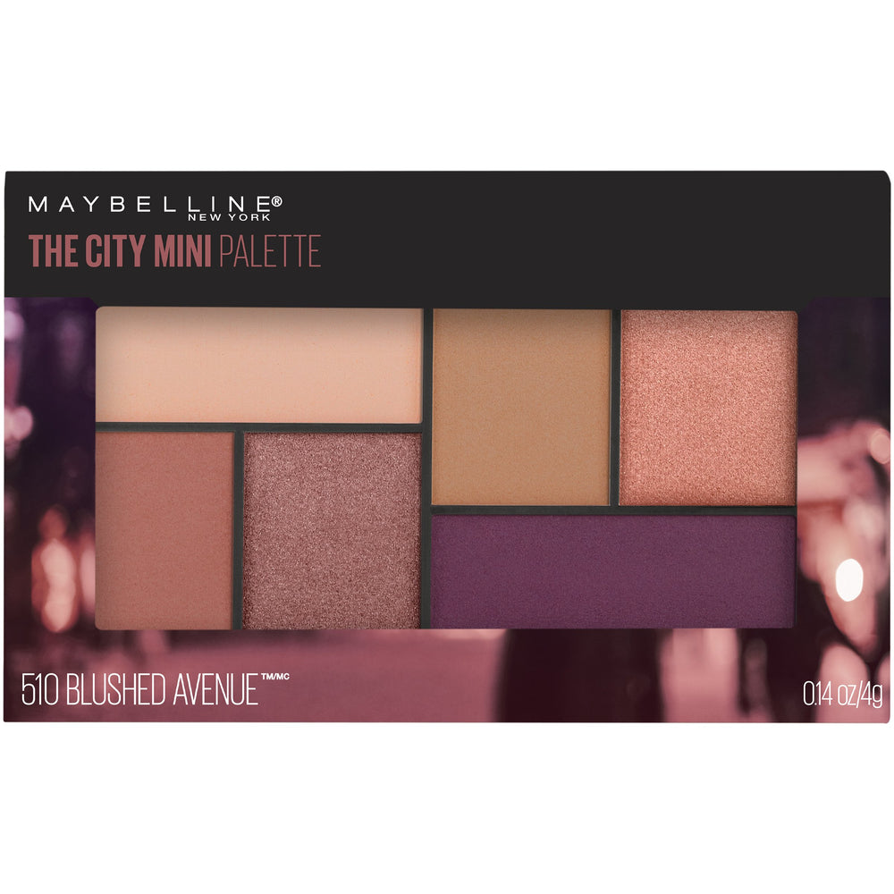 Maybelline City Mini Blushed Avenue — teintes neutres pour un look chic et polyvalent.
