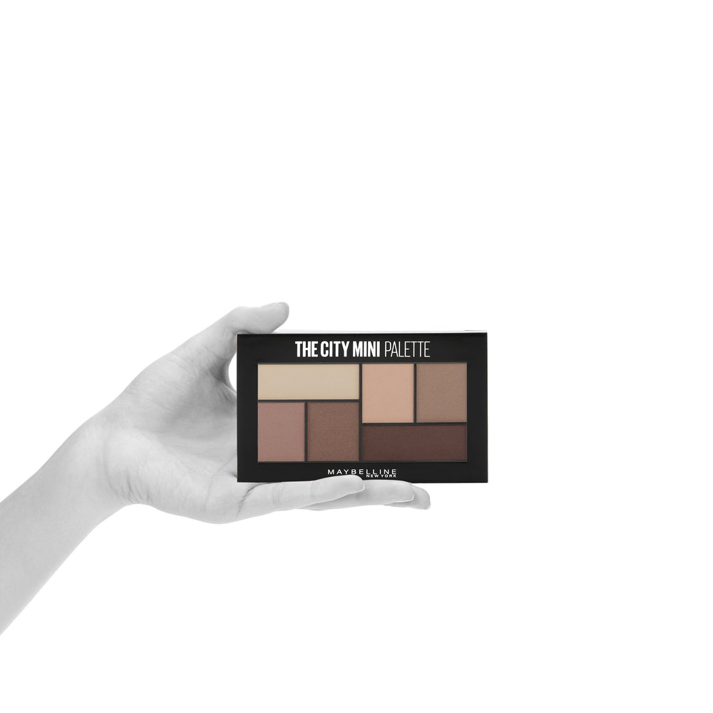 Maybelline City Mini Blushed Avenue — 6 couleurs polyvalentes pour créer profondeur et dimension.