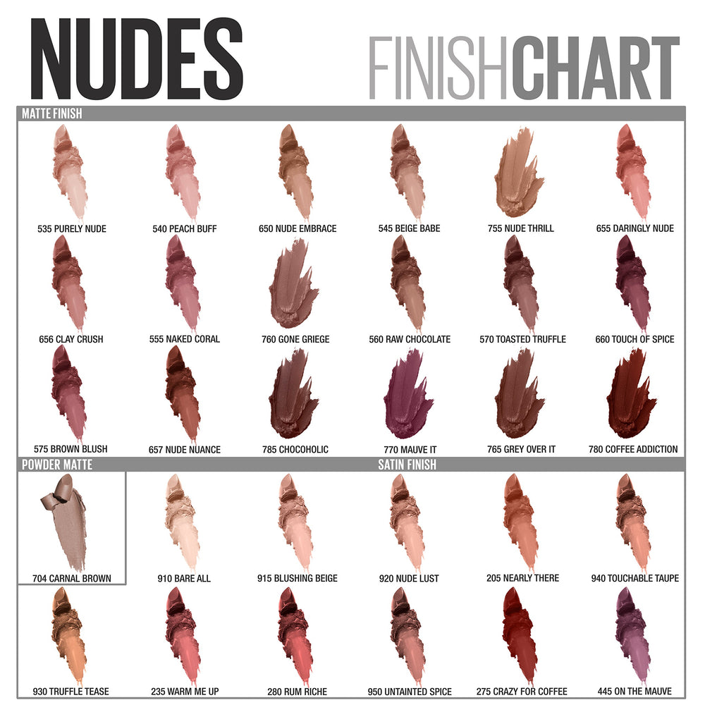 Maybelline Color Sensational Inti-Matte Nudes, couleur nude chaude idéale pour le quotidien