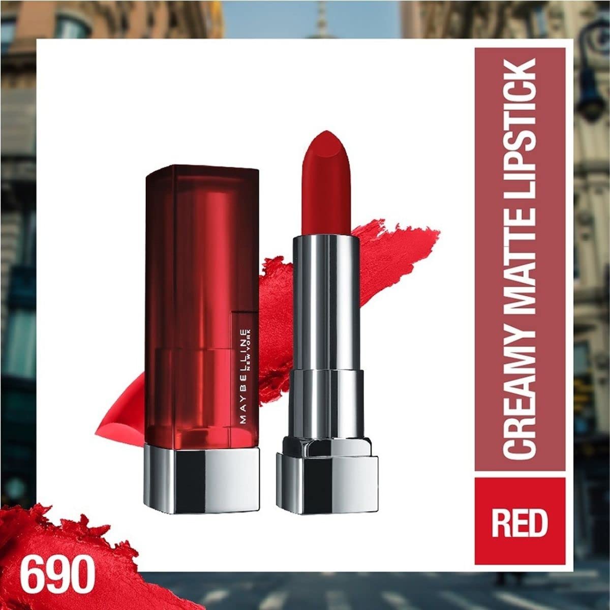 Maybelline Color Sensational Lipstick texture matte riche, couleur intense et durable