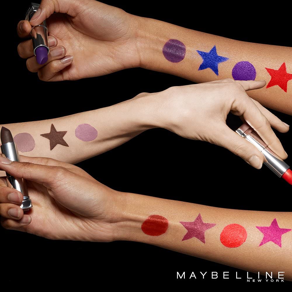 Gamme de teintes pigmentées Maybelline Color Sensational Nude Chocoholic, nude à fuchsia.