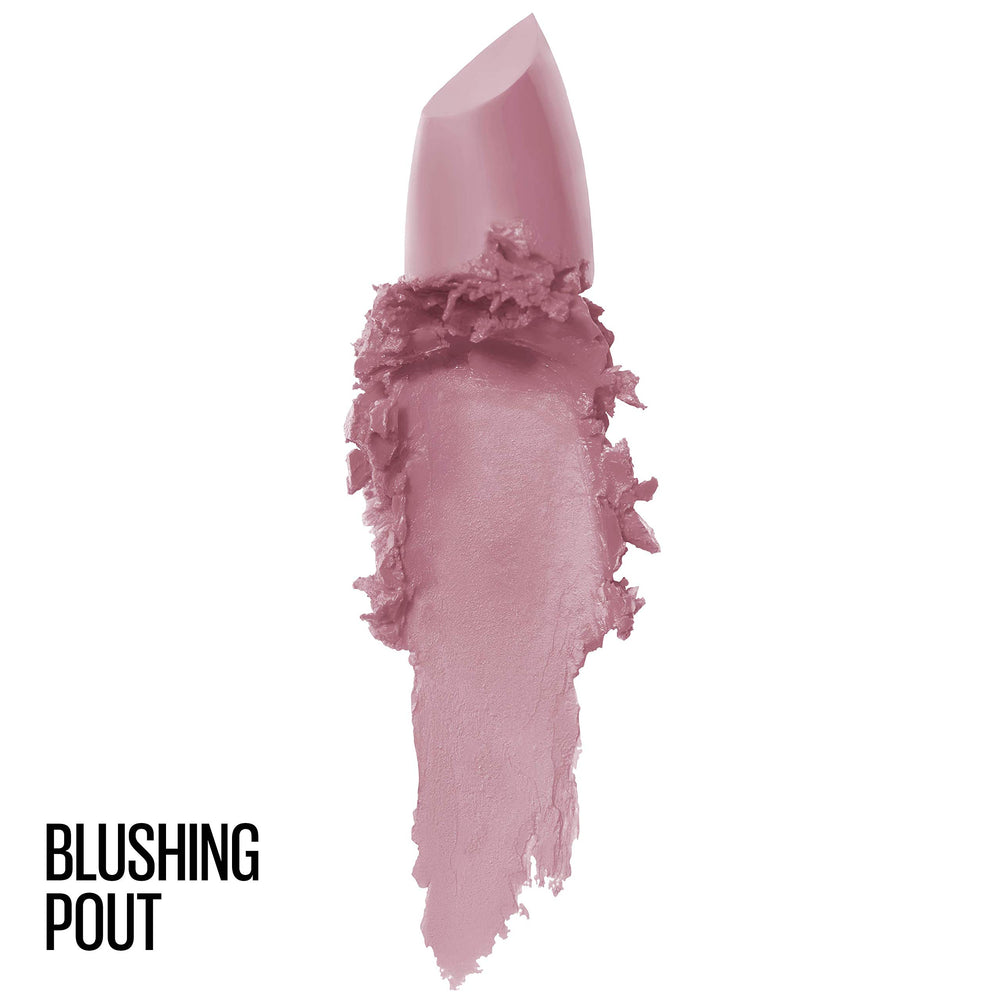 Maybelline Color Sensational rouge à lèvres – nude matte, fini velouté et hydratant.