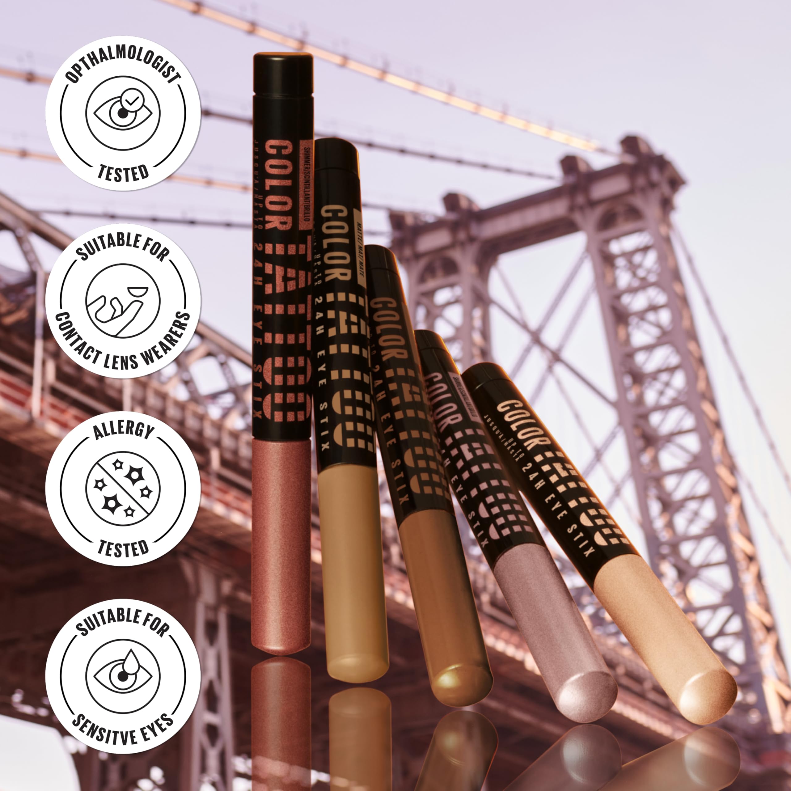 Maybelline Color Tattoo Eye Stix longue tenue 24h respecte la couleur