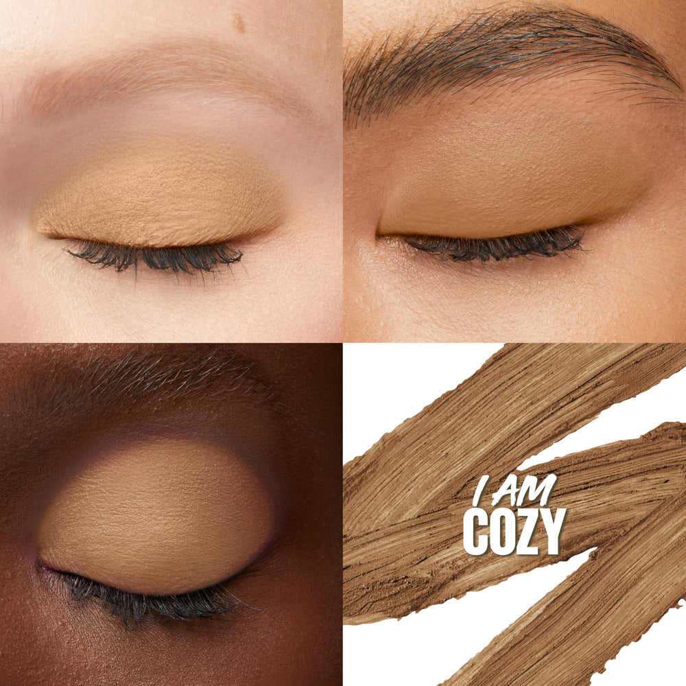 Maybelline Color Tattoo Eye Stix swatch crème, couleur riche et veloutée.