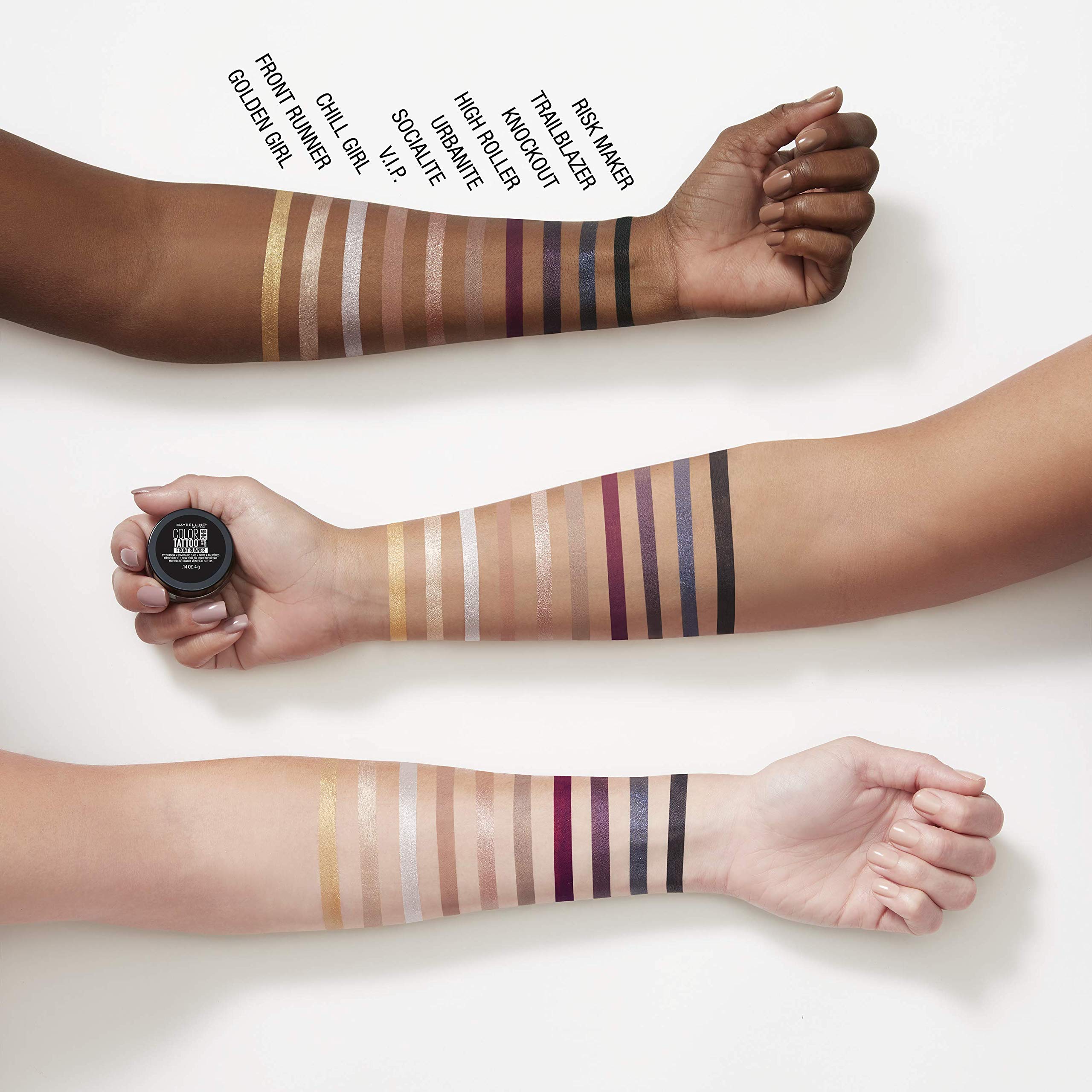 Maybelline Color Tattoo application facile en un seul passage sur la paupière
