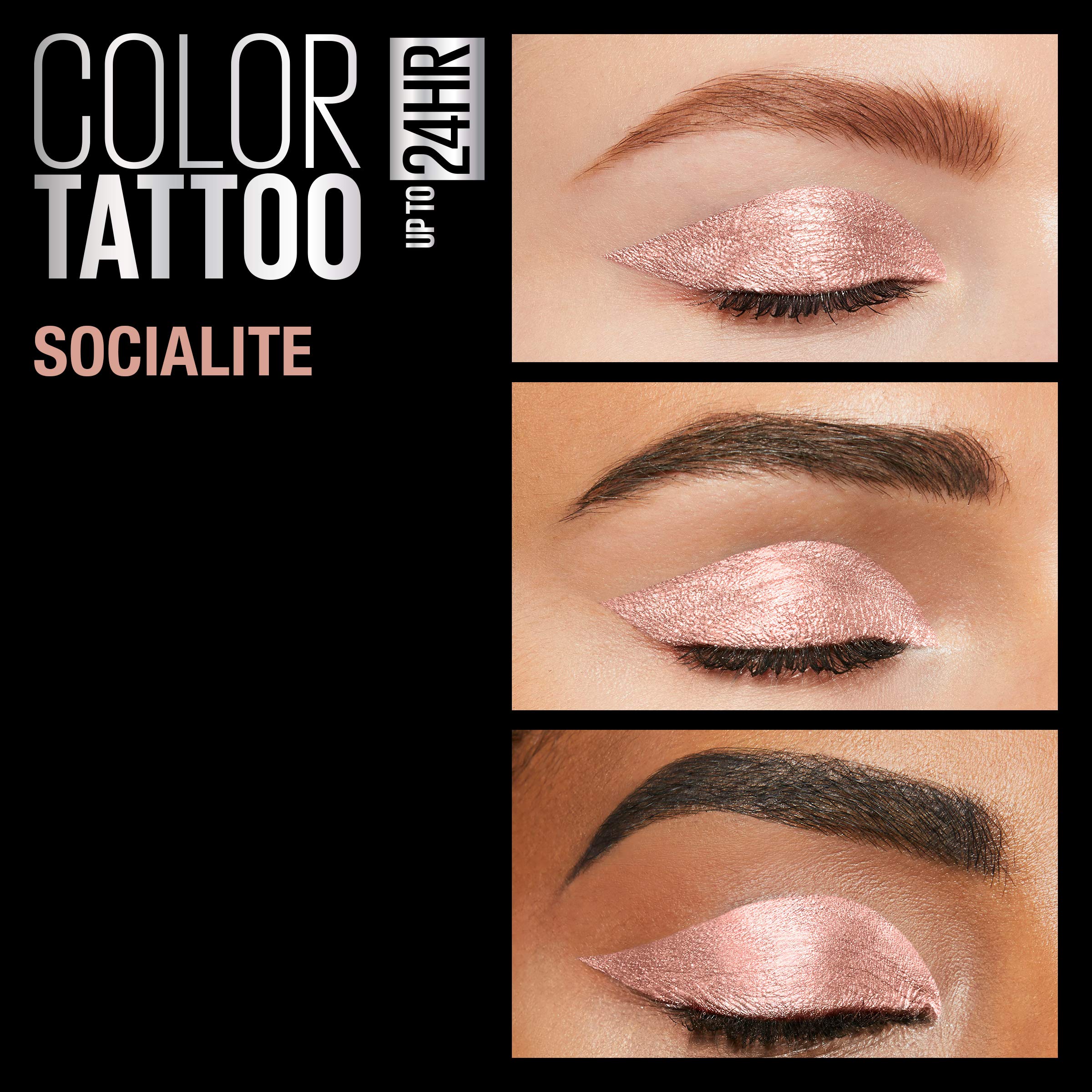 Maybelline Color Tattoo fini métallique pour accentuer les paupières