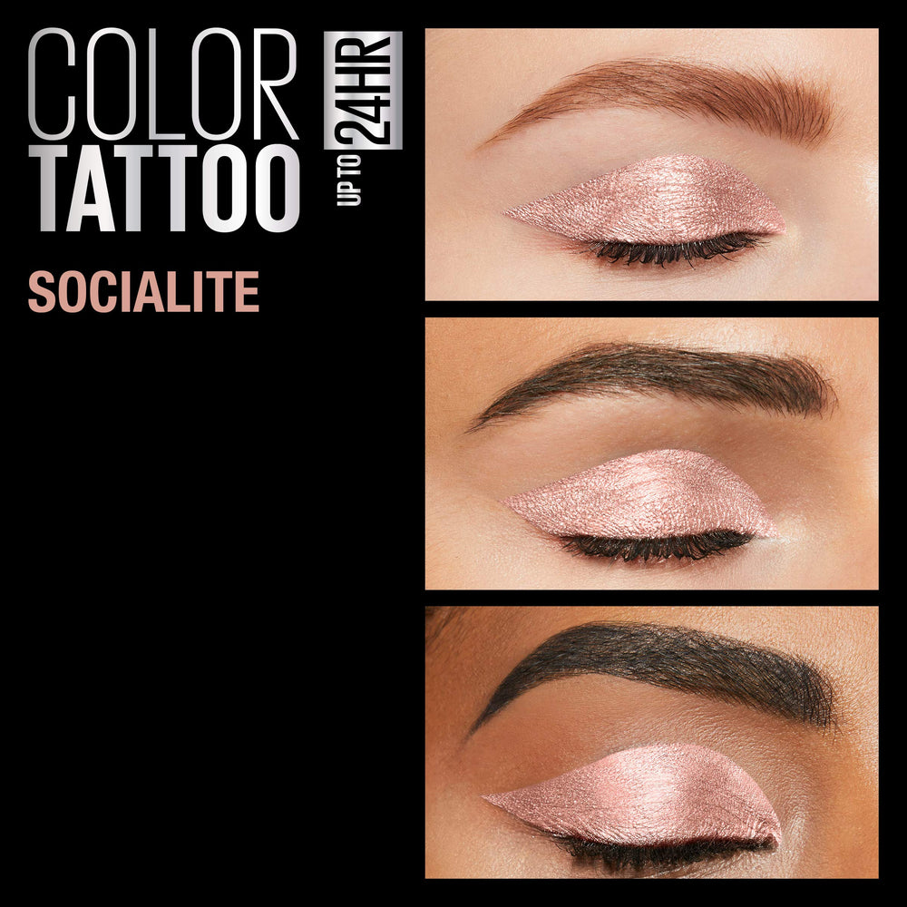 Maybelline Color Tattoo fini métallique pour accentuer les paupières
