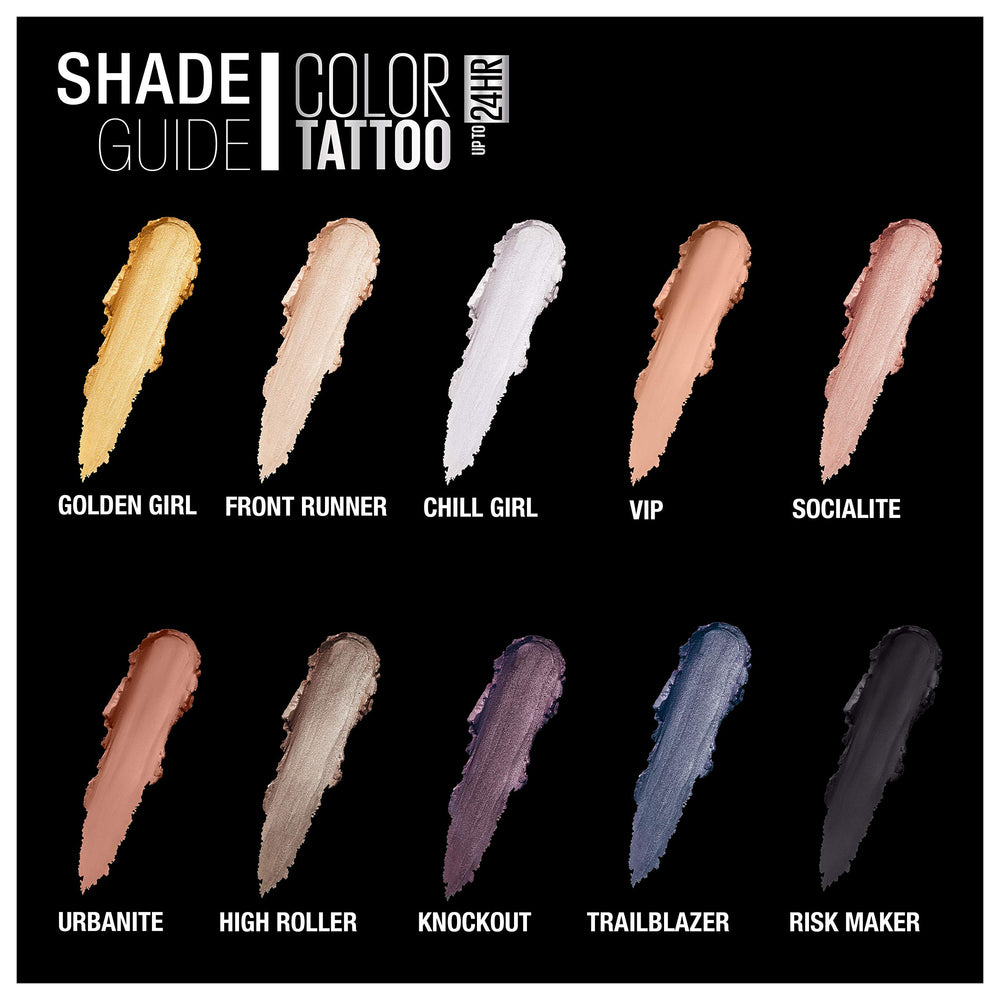Maybelline Color Tattoo fini satin pour un éclat subtil et velouté
