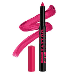 MAYBELLINE Color Tattoo Stix rose vif mat, couleur durable et polyvalente.