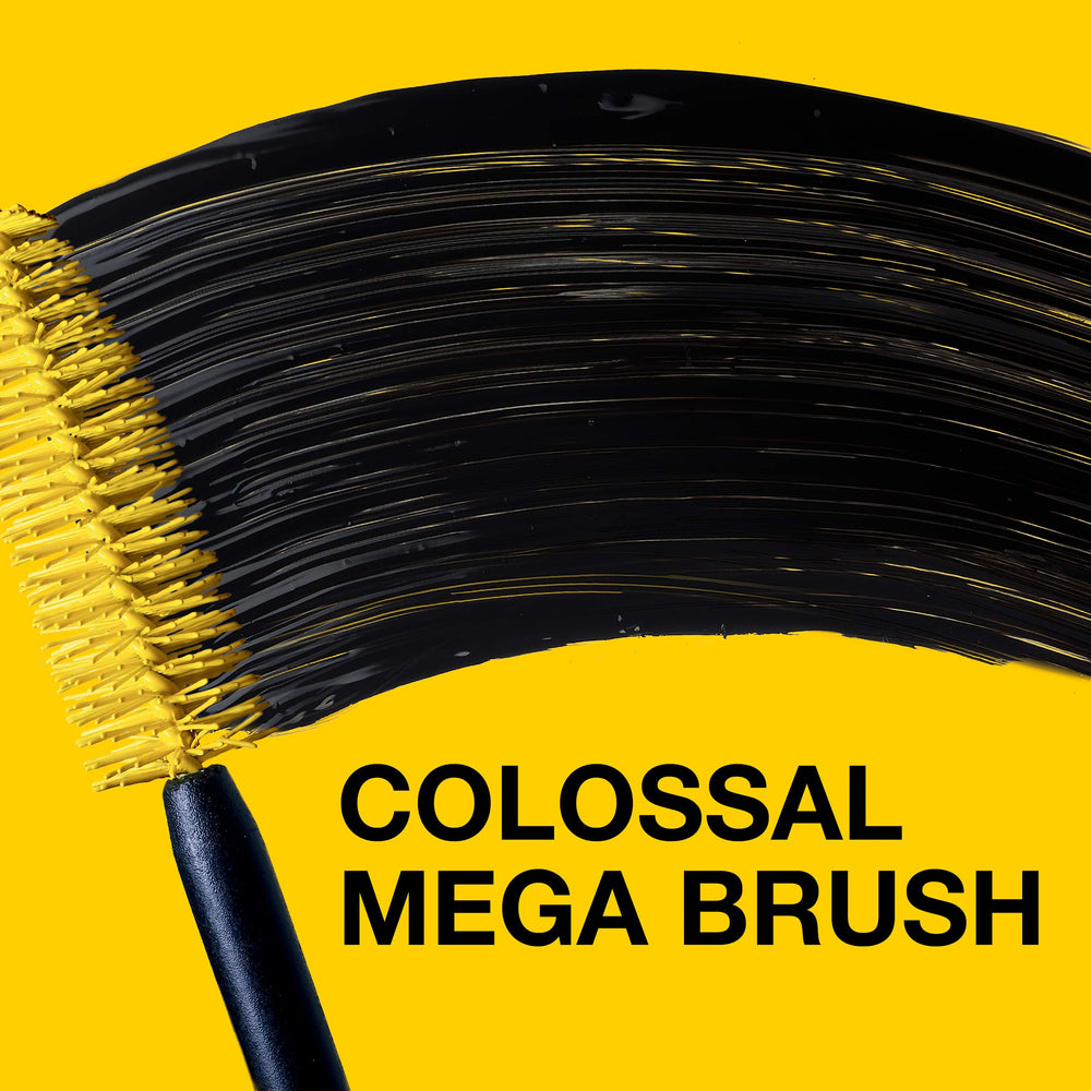 Maybelline Colossal Volum' Express mascara – teinte noir glamour pour intensifier le regard.