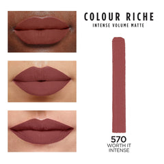 Maybelline Colour Riche Intense, échantillon-teinte pour swatch facile.