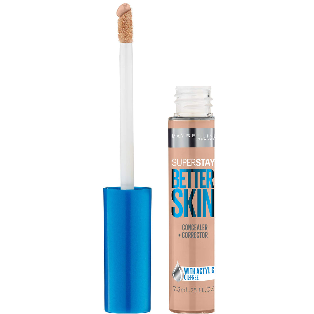 Maybelline Correcteur Peau Meilleure en tube pour une couvrance ciblée et durable.