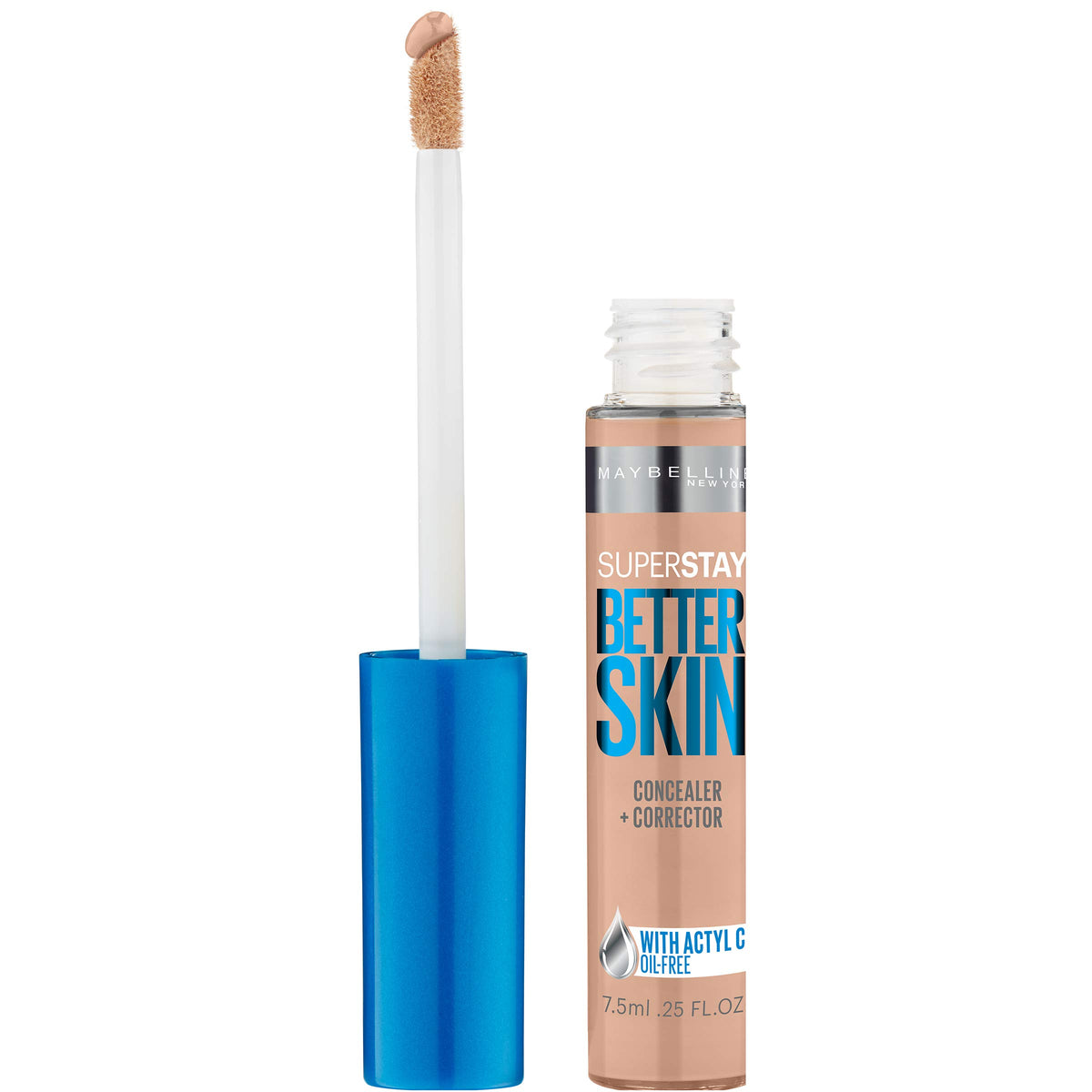 Maybelline Correcteur Peau Meilleure en tube pour une couvrance ciblée et durable.