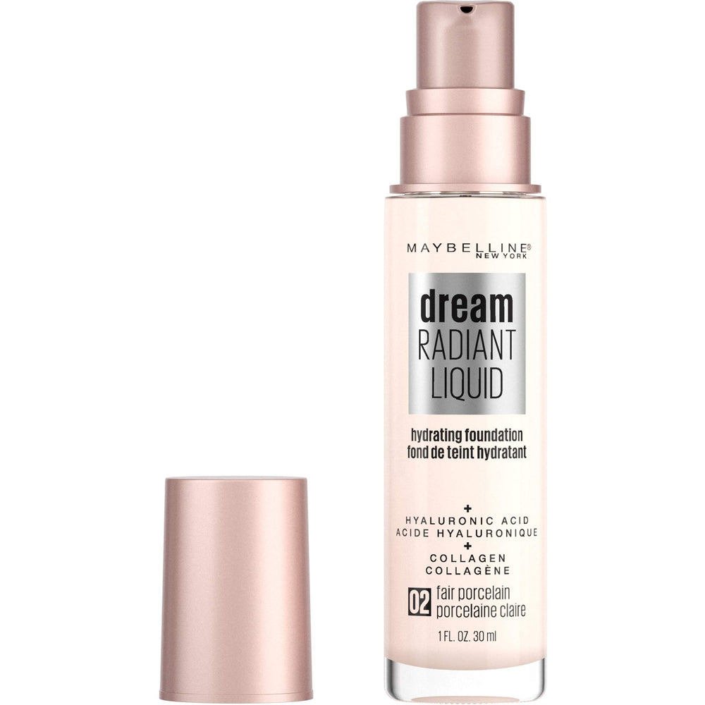 Maybelline Dream Radiant – Flacon Porcelaine, hydratation et teint naturel.