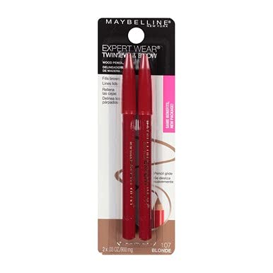 Maybelline Expert Eyes Brow and Eye Pencil Blonde easy glide formula for smooth lines.
