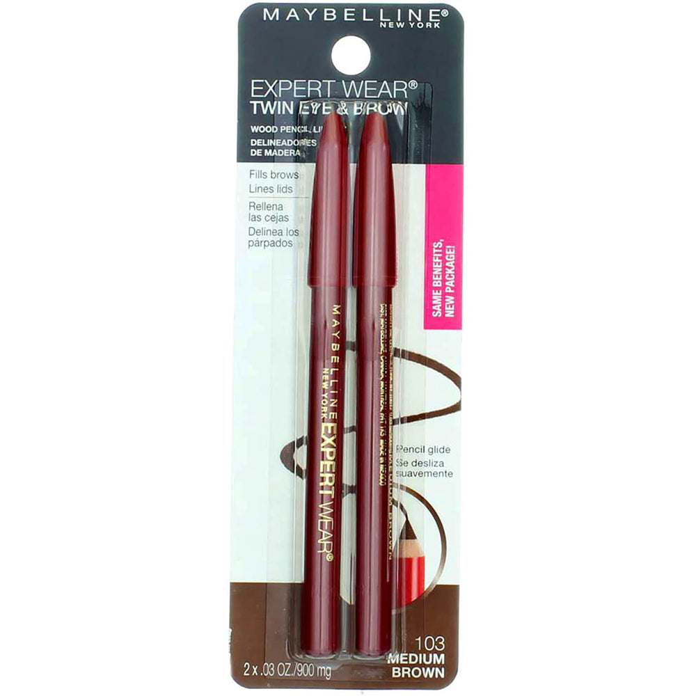 Maybelline Expert Eyes tracé précis des sourcils et ligne des yeux.