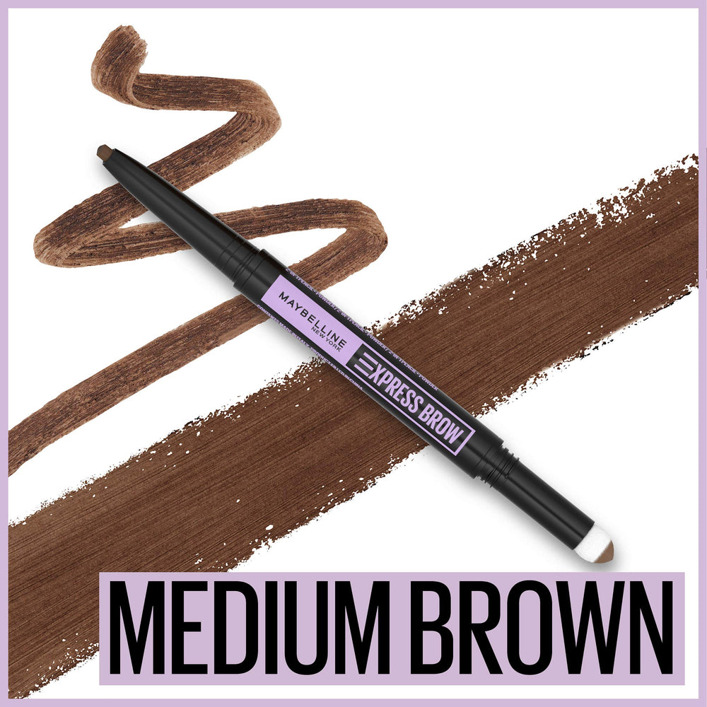MAYBELLINE Express Brow, éponge poudre pour remplir et lisser les sourcils.