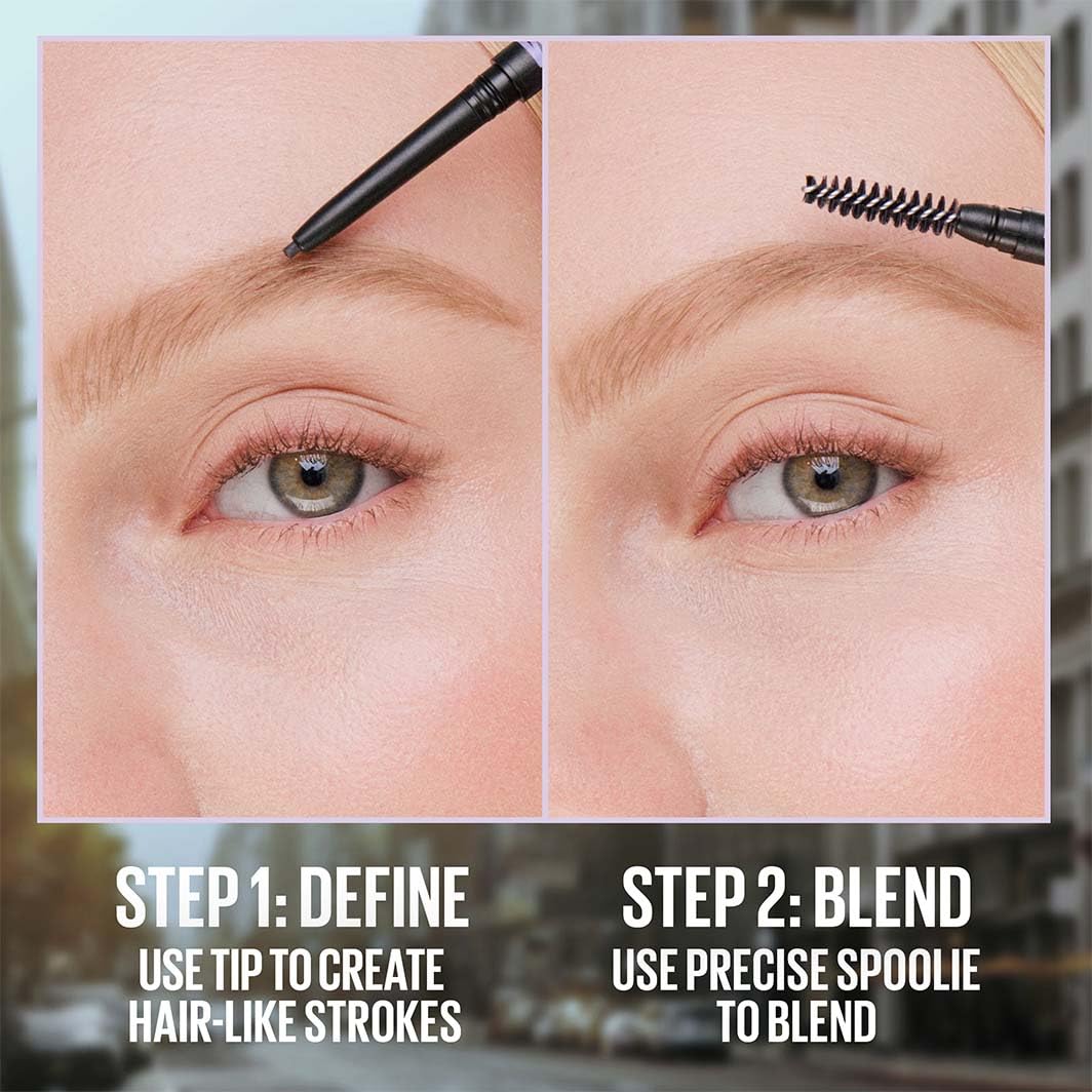 Maybelline Express Brow Ultra Slim : application rapide et précise sans effort.