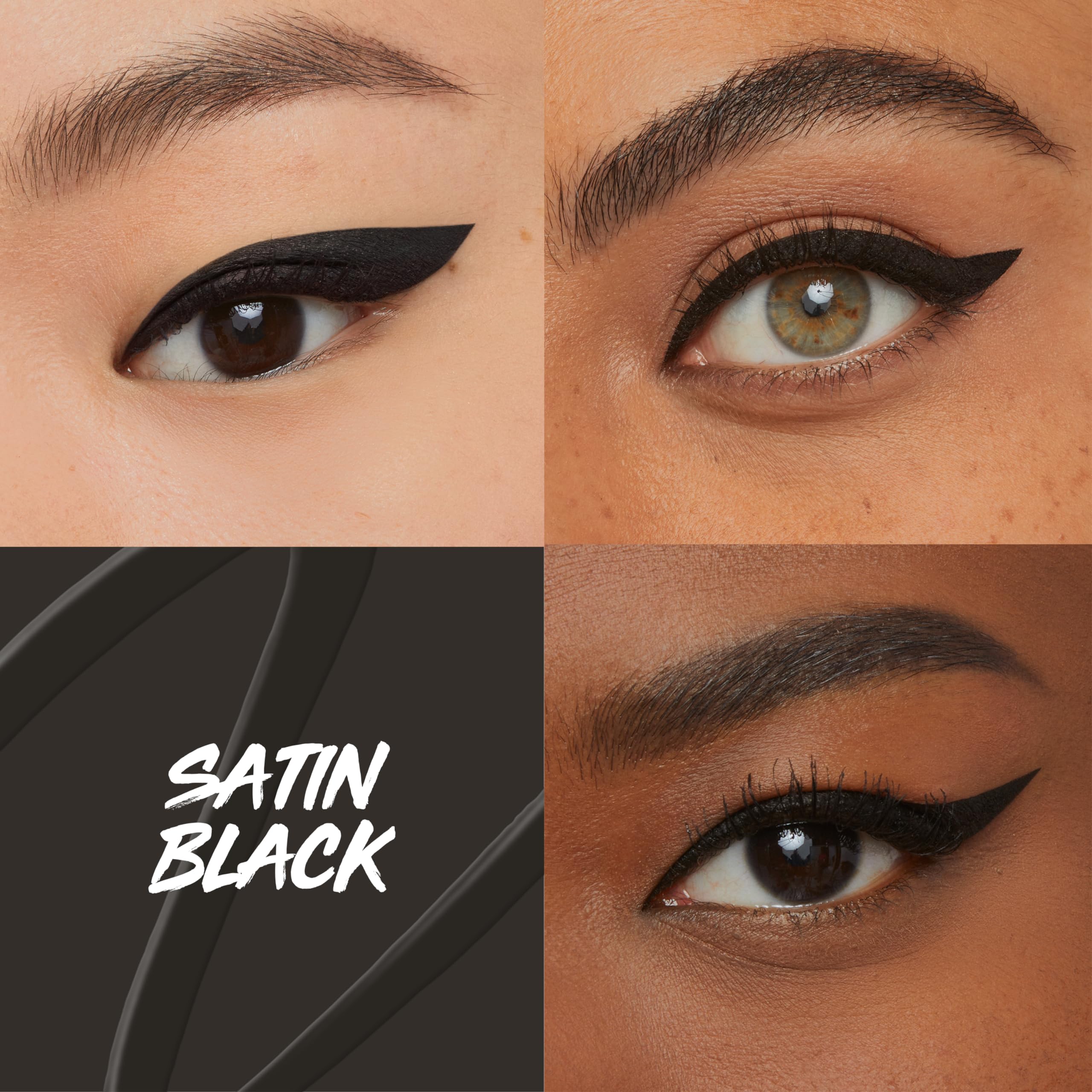 MAYBELLINE Eyestudio Master Precise, trace facile en une pose unique, fin à épais.