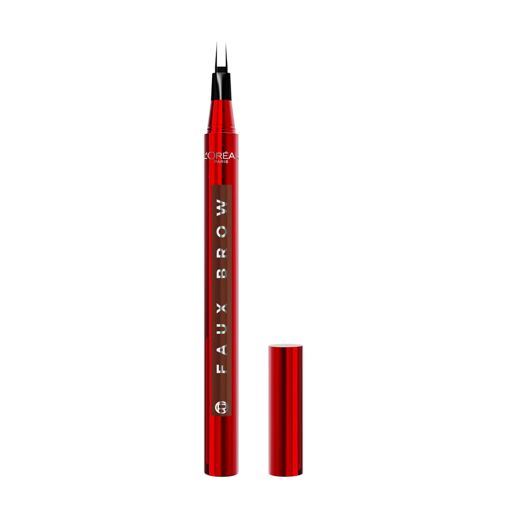 MAYBELLINE Faux Brow avec embout double pinceau pour un effet poils naturel.