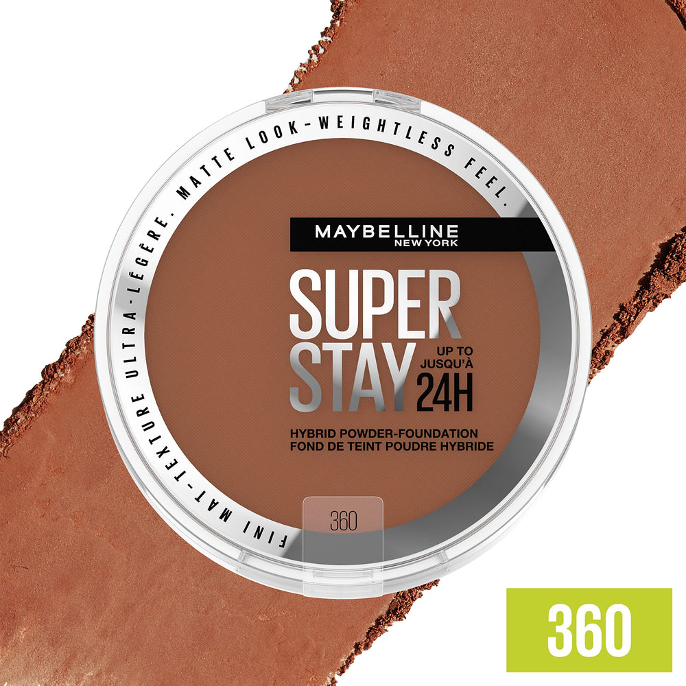Maybelline finition matte 24h: tenue longue durée sans brillance.