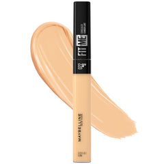 Maybelline Fit Me Concealer liquide, bouteille offrant une couvrance naturelle et durable.