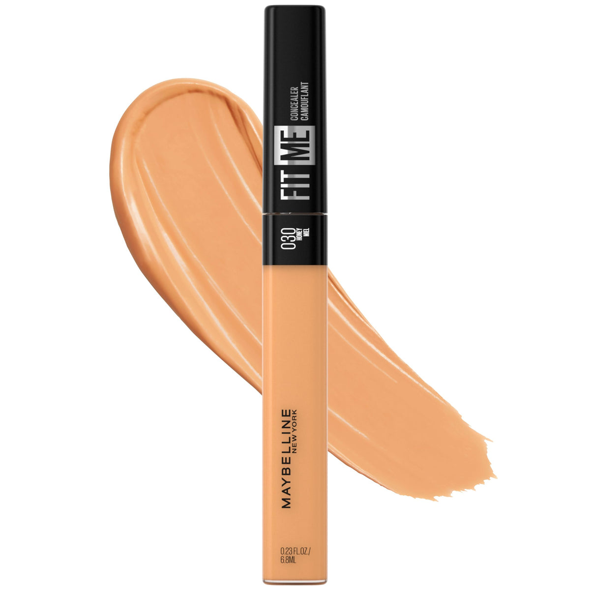 Maybelline Fit Me – teinte miel : correction légère des rougeurs pour un teint naturel.