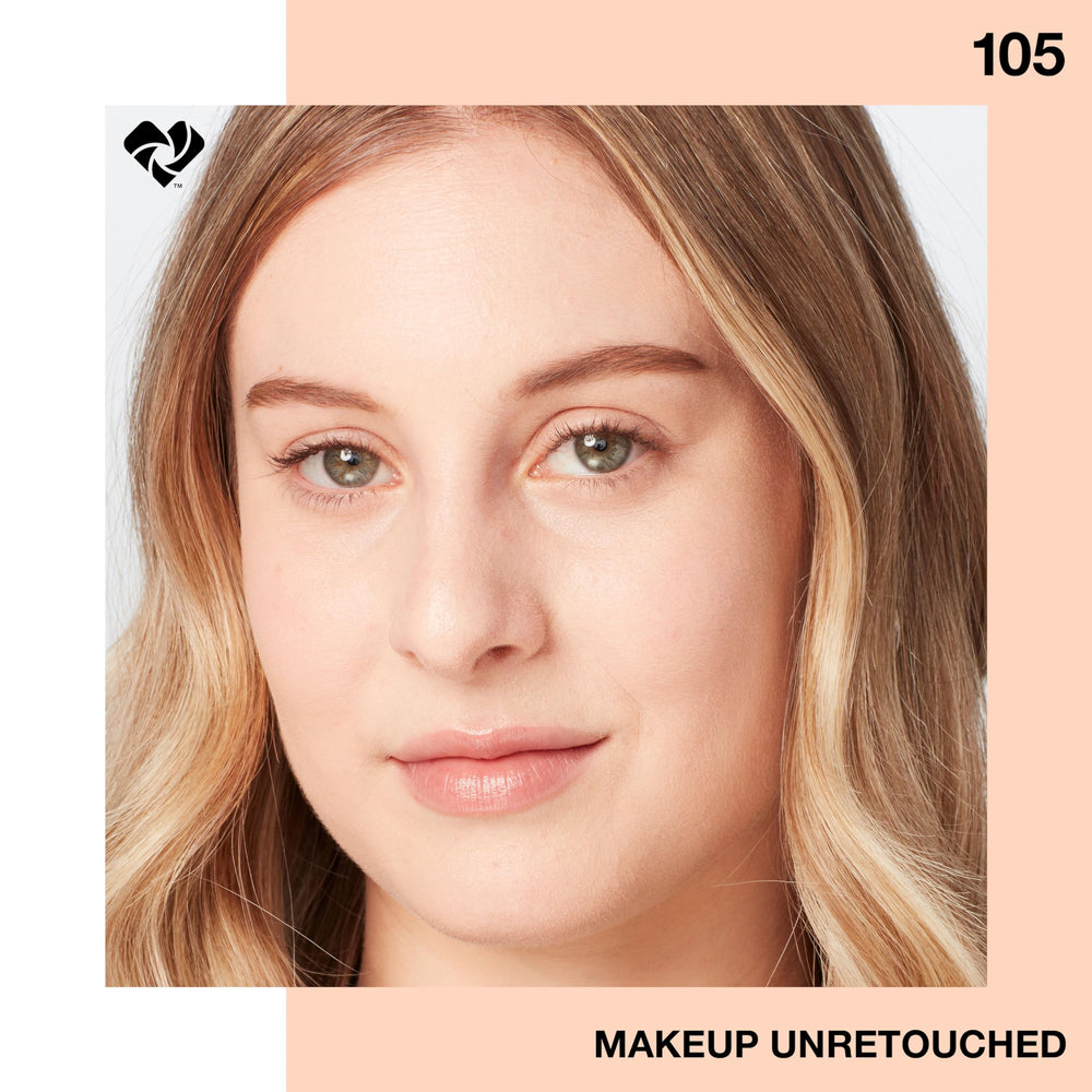 Maybelline Fit Me Dewy Smooth application rapide sur peau propre.