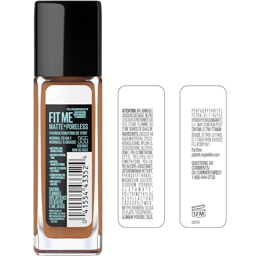 Emballage-variable Maybelline Fit Me, pratique et repérable en rayon.