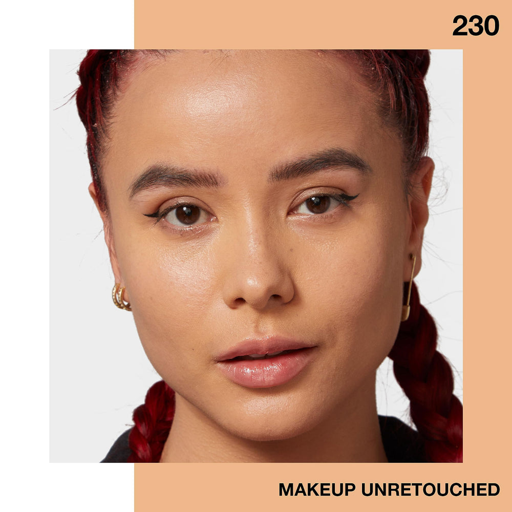 Maybelline Fit Me Matte + Poreless, gamme de 40 teintes adaptées à diverses carnations.