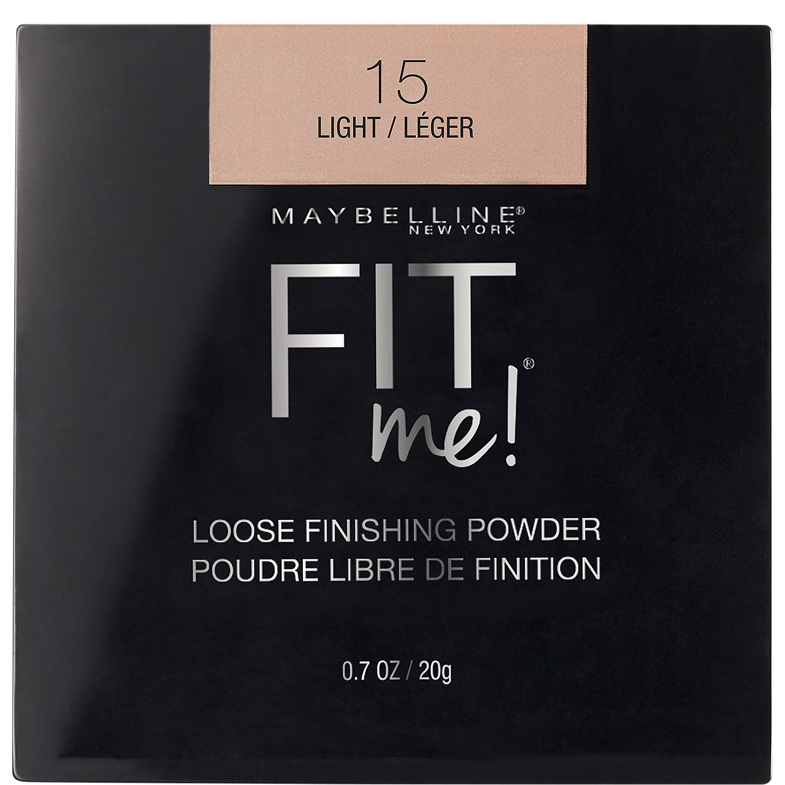 Maybelline Fit Me poudre libre-finition : texture légère pour un teint uniforme.