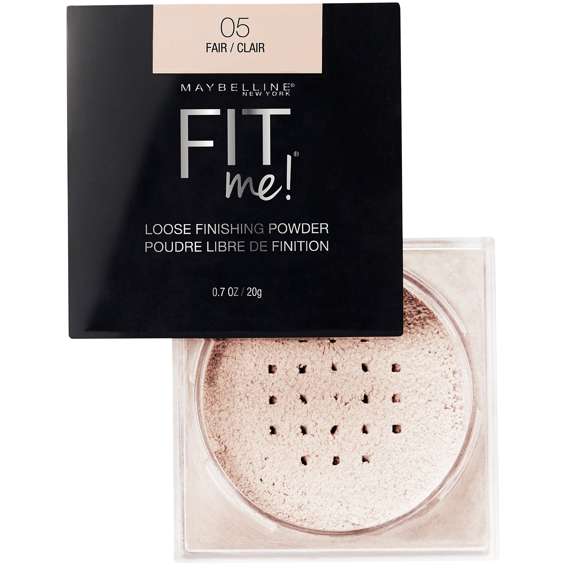 Maybelline Fit Me Poudre Libre: fixe le fond de teint et prolonge la tenue.